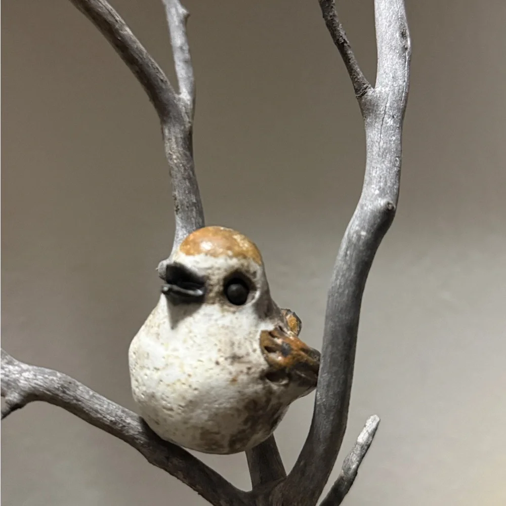 Vintage mcm sparrow pottery figurine
